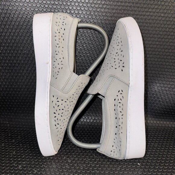 Vionic 356 Midiperf Grey Perforated Slip-On Comfort Casual Shoes Women Size 6.5 - Picture 5 of 8